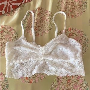 3/$18 Trillium White Lace Bralette